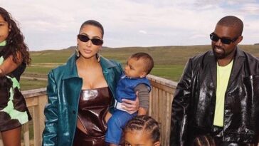 Foto: Kayne West und Familie